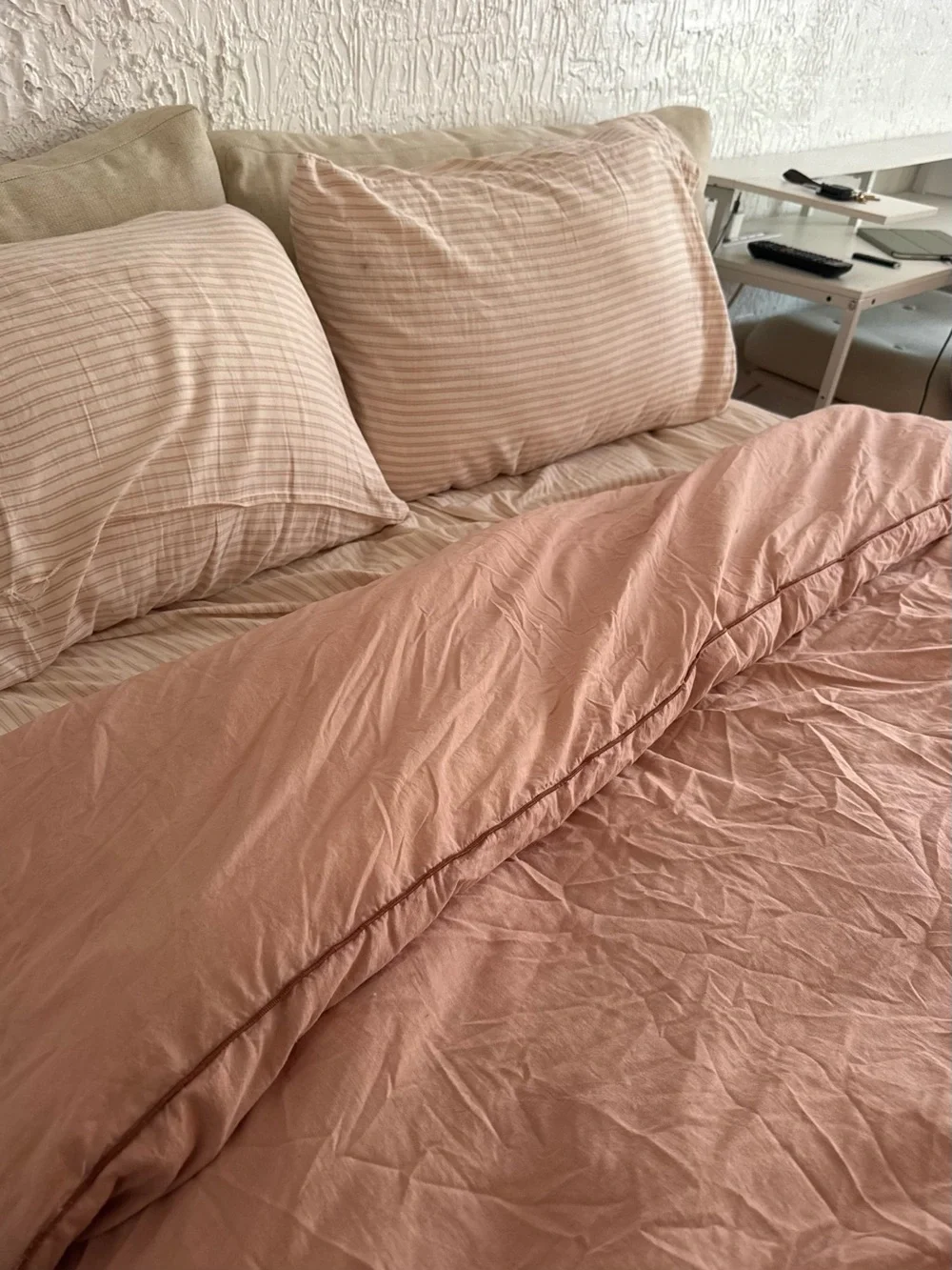 Coral miryana comforter set with shams